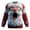 C-Red694, variant on DHFJKG Mens Christmas Sweatshirt Santa Printed Long Sleeve Crew Neck Loose Fit Pullover Xmas Cozy Jumper Tops