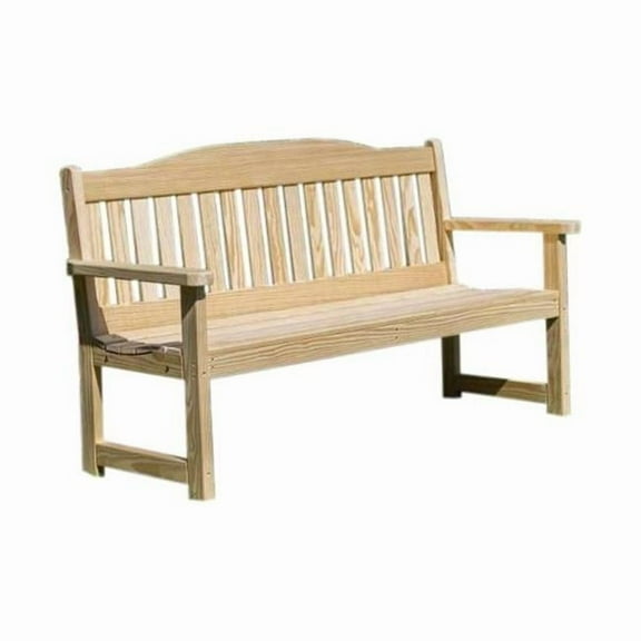 Creekvine Designs FEGB60CVD 64 in. Treated Pine English Garden Bench