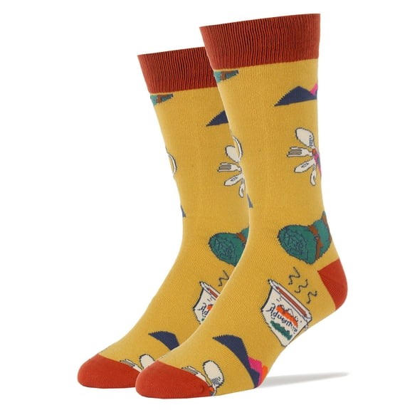 OoohYeah Mens Novelty Crew Socks, Adventure, Funny Crazy Fashion Socks