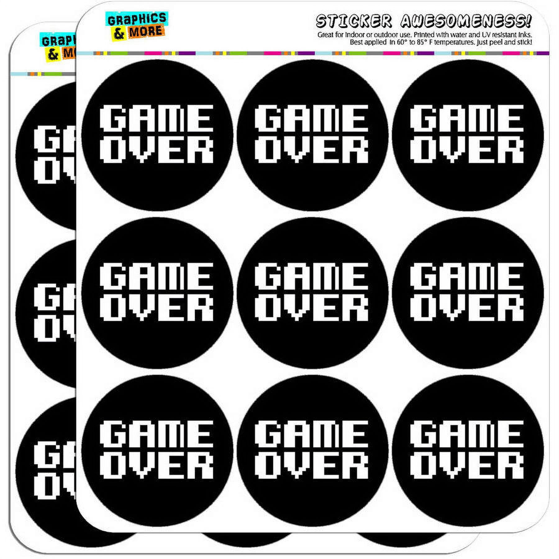 Game Over Pixel Sticker by created by South for iOS & Android