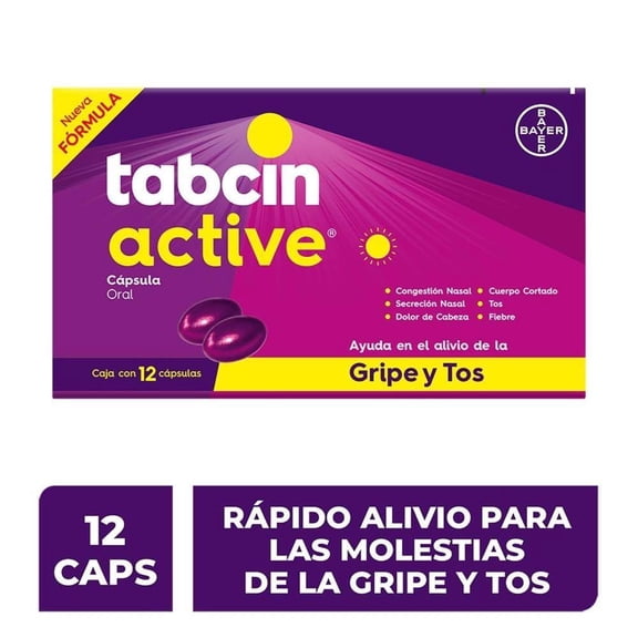 Tabcin Active 12 cápsulas