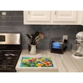 thumbnail image 2 of Freesias in Watercolor Glass Cutting Board Large 12 in x 15 in, 2 of 5