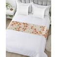 thumbnail image 5 of Xipuska Fall Maple Leaf Bed Runners for Cal King Size Bed, Decorative Bed Throws for Foot of Bed, Thanksgiving Pumpkin Sunflower Puppy Bed Runner Sofa Throw Bedding Scarf Slipcover for Bedroom, 5 of 6