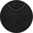 thumbnail image 1 of Ahgly Company Machine Washable Indoor Round Transitional Night Black Area Rugs, 6' Round, 1 of 7