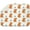 Cute Foxy, variant on Floral Dog Design Kitchen Drying Mat Ultra Absorbent Foldable Mat 18x16 Inch
