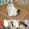 thumbnail image 3 of Cat Scratcher Mat  15.6 X 11.7 Inch Natural Sisal Cat Scratch Mats  Horizontal Cat Floor Scratching Pad Rug  Protect Carpets and Sofas, 3 of 11