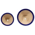 thumbnail image 6 of SONGMY Ceramic Blue and White Chinoiserie Planter Bowls Set of 2-7" x 7" x 5", 6 of 8