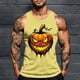 thumbnail image 1 of Camiseta sin mangas de cuello redondo para hombre, con estampado de Halloween, cuello redondo, estilo informal, deportiva, para hombre, 1 of 5