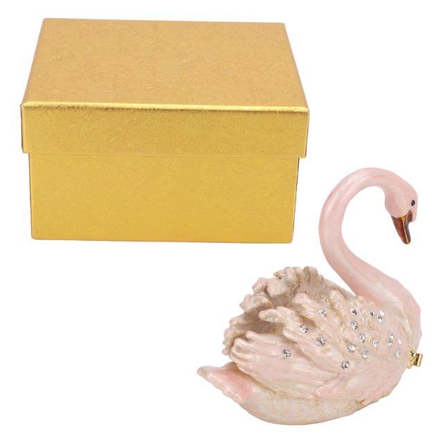 Joyero JAAS con diseño de cisne de aleación de zinc multiusos decoración hermosa