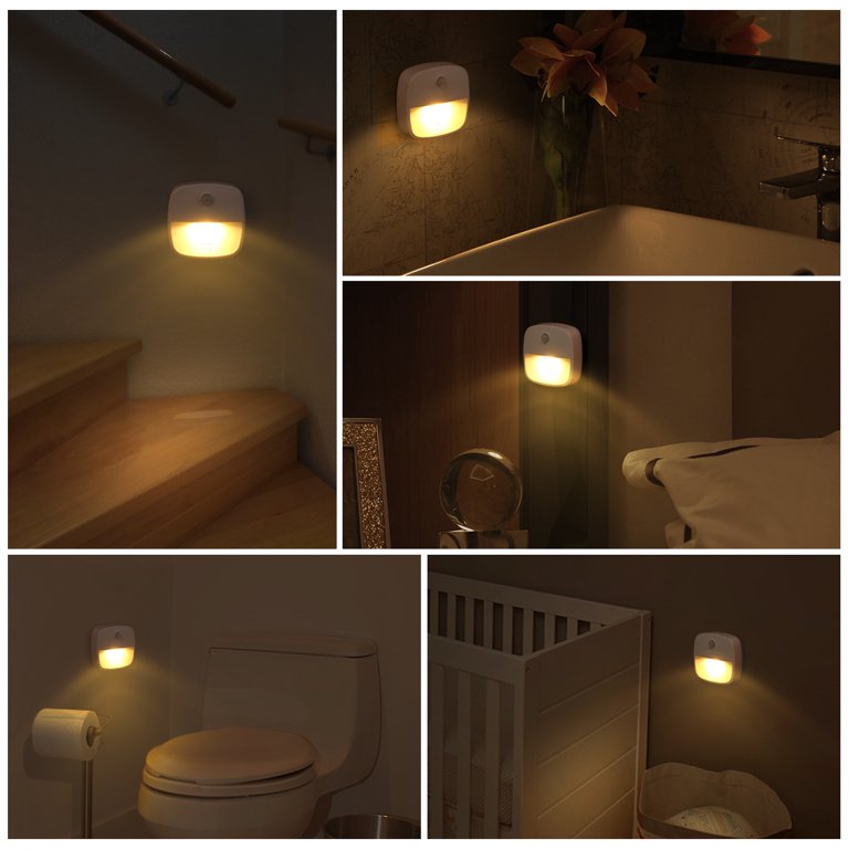 1pc Motion Sensing Light Cordless Battery Powered Led Night Light Closet  Light Stair Light, Hallway, Bathroom, Bedroom