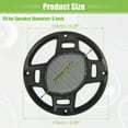 thumbnail image 6 of Unique Bargains 2 Pcs 6" Car Speaker Grills Cover Mesh Round Audio Subwoofer Protector with Screws Iron Gold Tone Black, 6 of 6