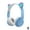 Blue, variant on Bluetooth Headphones Over Ear, Cat Ear Luminous Bluetooth Headset, Cute Cat Ear Bluetooth Headphones with Built-in Mic, Foldable Wireless Headset, for Home Office Cellphone