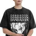 thumbnail image 2 of Dandadan Shirts Anime Cotton Vintage Momo Ayase Okarun Short Sleeve Casual Harajuku Unisex Tees, 2 of 6