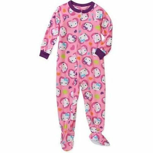 Hello Kitty Footed Blanket Sleeper Pajama Girl Size 5T