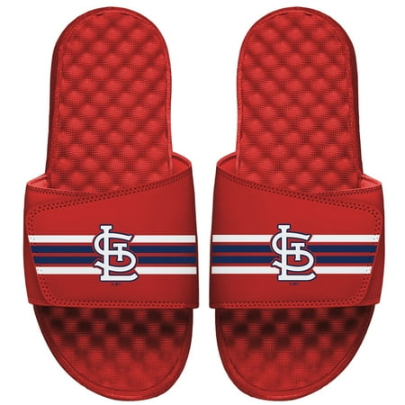 

Men s ISlide Red St. Louis Cardinals Varsity Stripes Slide Sandals
