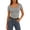 Gray, variant on Stichou Womens Short Sleeve Tops Casual Slim Fit T-Shirt Lace Crew Neck Ribbed Knit Shirts 2026 Spring Summer Trendy Going Out Basic Tee Khaki S
