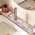 thumbnail image 2 of Yayeee Faucet Mat for Kitchen Sink 30" Diatomite Long Splash Guard Pad, Purple Clouds, 2 of 7