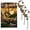 3pcs, variant on Hummingbird Moon Solar Garden Stake Light,Waterproof Half Moon LED Pathway Decor with Hanging Glass Ball,Fairy Crackle Glass Lights,Metal Crescent Outdoor Garden Decor for Lawn,Yard,Patio & Walkway