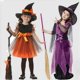 thumbnail image 2 of Disfraces de brujas para juegos de rol para niños Disfraces de Halloween para niñas Disfraces de cosplay Disfraces de actuación para niños, 2 of 5