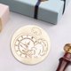 thumbnail image 1 of Cabeza De Sello Cabezal de sello de serie temporal Cabezal de cera de esmalte en relieve 3D para tarjeta de boda (reloj) Wdftyju Libre de BPA, 1 of 5