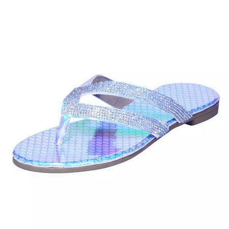

Gecorid Sandals Bohemian Flat Casual Summer Beach Slippers for Women