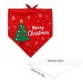 thumbnail image 3 of Racsoh Christmas Pet Bandana, Festive Dog Neck Scarf with Christmas Tree Print, Soft Triangle Bib for Small Medium Cats, for Party Photo Winter Decor (Red A), 3 of 7
