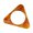Light brown, variant on Rounded Geometric Bracelet for Women, Triangle Bangle Wrist Jewelry with Glossy Finish and Easy Slip On Statement Wear
