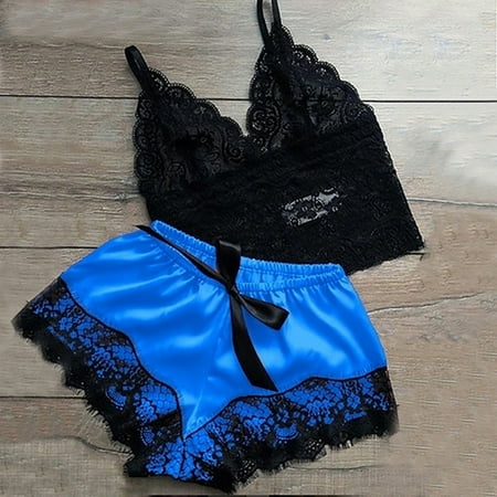 

Underwear for Women Clearance Under $3.00 Women New Sexy Fashion Lace Underwear Silk Underwear Sleepwear Pajamas Satin