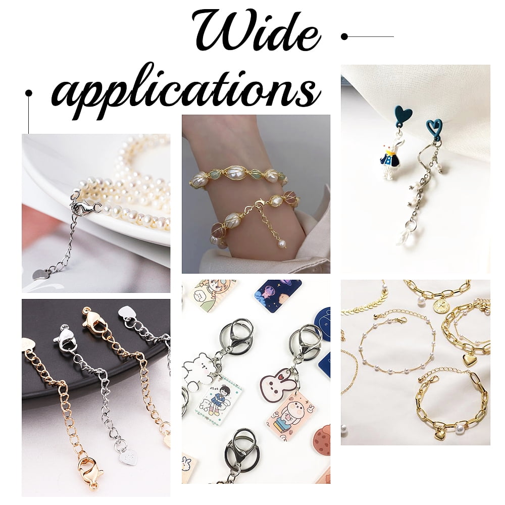 PH 2500pcs Split Jump Rings Set Split Rings Jump Rings Lobster Claw Clasps with Jump Ring Opener Split Ring Opening Jewelry Pliers