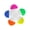 Fluorescent color, variant on Pocket Size Fluorescent Highlighter Pen Built in Spinner 5-Color-in-1 Highlighter Marker for Color Coding Card Making