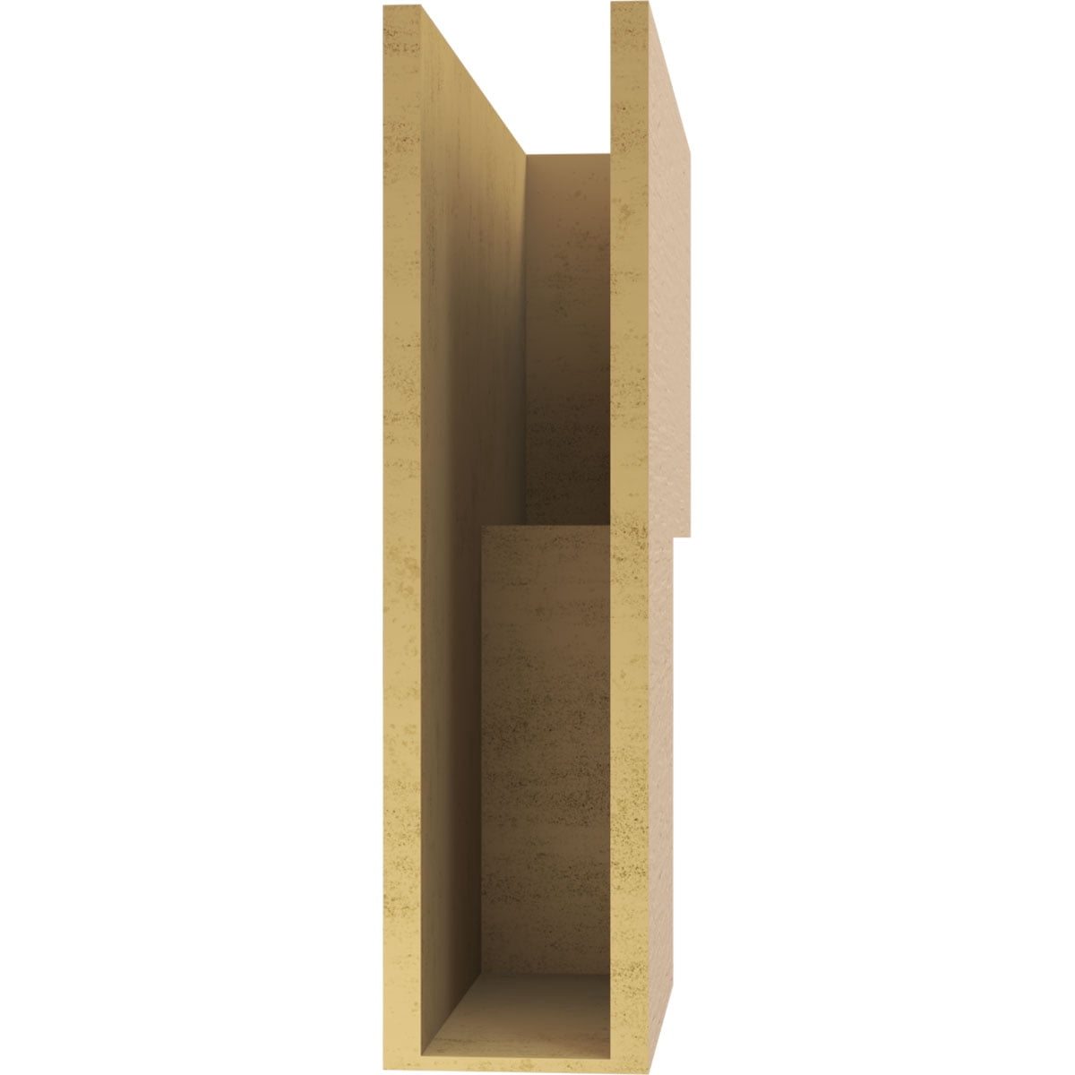 7"W x 28"D x 28"H Thin Chapel Hill Rough Cedar Woodgrain TimberThane Corbel, Primed Tan
