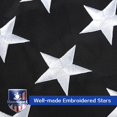 thumbnail image 4 of Samerd Thin Blue Line American Flag 3x5 FT Outdoor Heavy Duty Police Flag, Embroidered Stars, Brass Grommets, UV Protection, 4 of 5