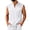 White, variant on Satingcolo Sleeveless Henley Tank Tops for Men Notch V Neck Chest Pocket Casual Shirts Summer Outdoor Camping Gym Athletic Shirt