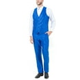 thumbnail image 4 of Mens Suit Two Piece Solid Notch Lapel Set With Free Matching Vest, 4 of 5