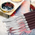thumbnail image 4 of EXHUMKY Palette Knives Set Black 7Pcs 6.7X0.7X0.4In Stainless Steel Wood, 4 of 5