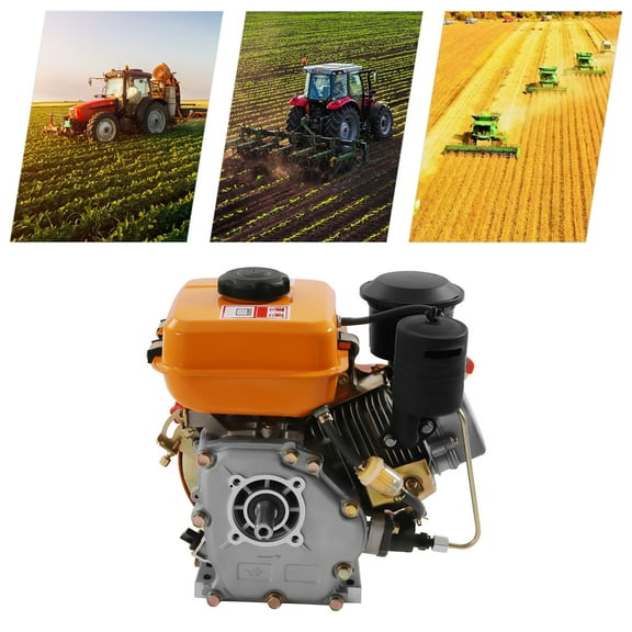 Powerful 2200W Diesel Engine with 3L Fuel Tank, Manual Starter, Low Noise, and Heat Dissipation Features for Eco-Friendly and Use
