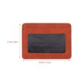 thumbnail image 2 of OULII 1Pack Brown Credit Card Cover PU Card Holder Scratch Prevention For Professionals, 2 of 5
