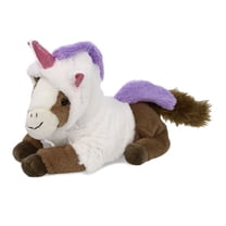 DolliBu Laying Brown Horse Unicorn Plush Stuffed Animal Toy – Super Soft Horse Dress Up with Removable Plush Unicorn Outfit, Cute Fantasy Farm Life Gift for Kids and Adults – 12 Inches