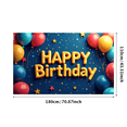 thumbnail image 3 of Bright Happy Birthday Llama Banner Rainbow Backdrop Colorful Party Decorations Background Kids Celebration Photography Props Décor, 3 of 4