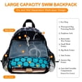 thumbnail image 3 of CHAOYUNYI Dry Wet Gym Backpack with Shoe Compartment for Women Water Resistant Sports Bag for Swimming Beach Yoga Travel, Dreamy Flower L, 3 of 8