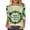 #068-Multicolor, variant on Craaazy St Patricks Day Tops for Women Green Theme Holiday Shirts Gifts