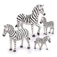 thumbnail image 1 of Juguetes de animales de cebra en miniatura Terra by Battat 4 unidades, 1 of 1
