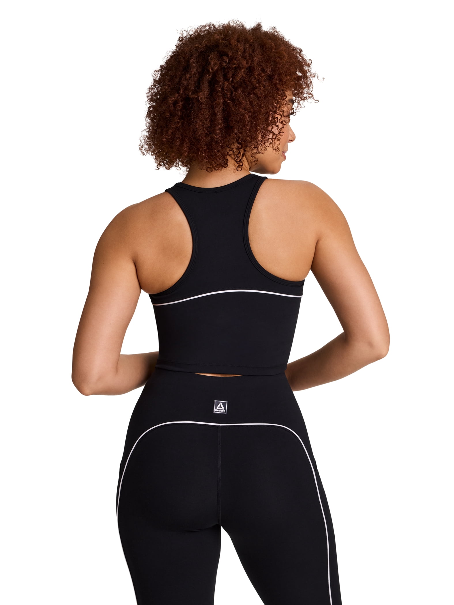 Reebok Women's Team Player Cropped Bra Tank with Removable Cups