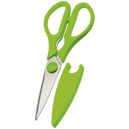 Prepworks By Progressive Soft Grip Kitchen Shears Scissors Green w/ Blade Cover