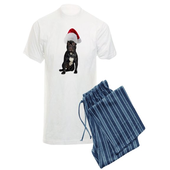 CafePress - French Bulldog Christmas - Men's Light Pajamas