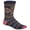 Navy, variant on SUN STONE Mens Navy Patterned Ribbed Casual Crew Socks 7-12