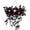 B001- Red, variant on Home Wall Decor, Faux Hanging Flowers, White Roses Artificial Flowers, Flowers for Decoration, Pink and White Artificial Flower Horizontal Garland Hanging Swag, 28X26X14 in for