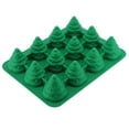 thumbnail image 5 of Molde de silicona para árbol de Navidad con 12 agujeros, molde para tartas para mousse, chocolate, muffins, herramienta para hornear, color verde, 5 of 5