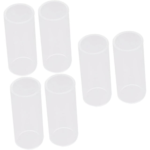 HUGFEGWE 6 Pcs Glass Guitar Slide Glass Bottleneck Standard Guitar Slide Best Guitar Slide CJB91-8719