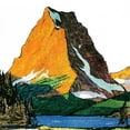 thumbnail image 2 of "Sun Mountain" Painting Print on Wrapped Canvas, 2 of 7